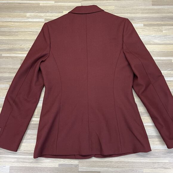 Vintage Levi’s Blazer Maroon Blazer Women’s Size 12 - M198 - Picture 7 of 12